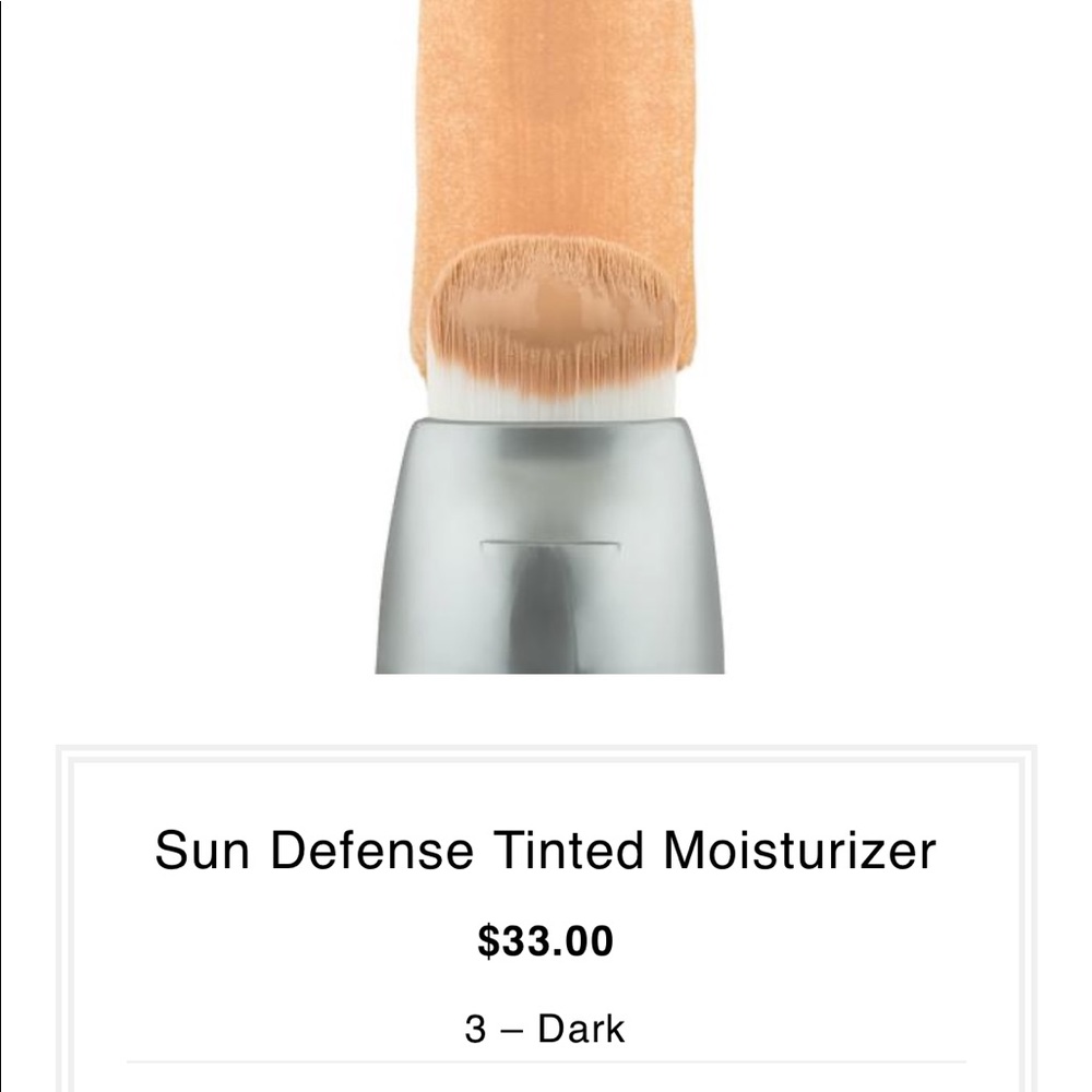 Tinted sunscreen moisturized